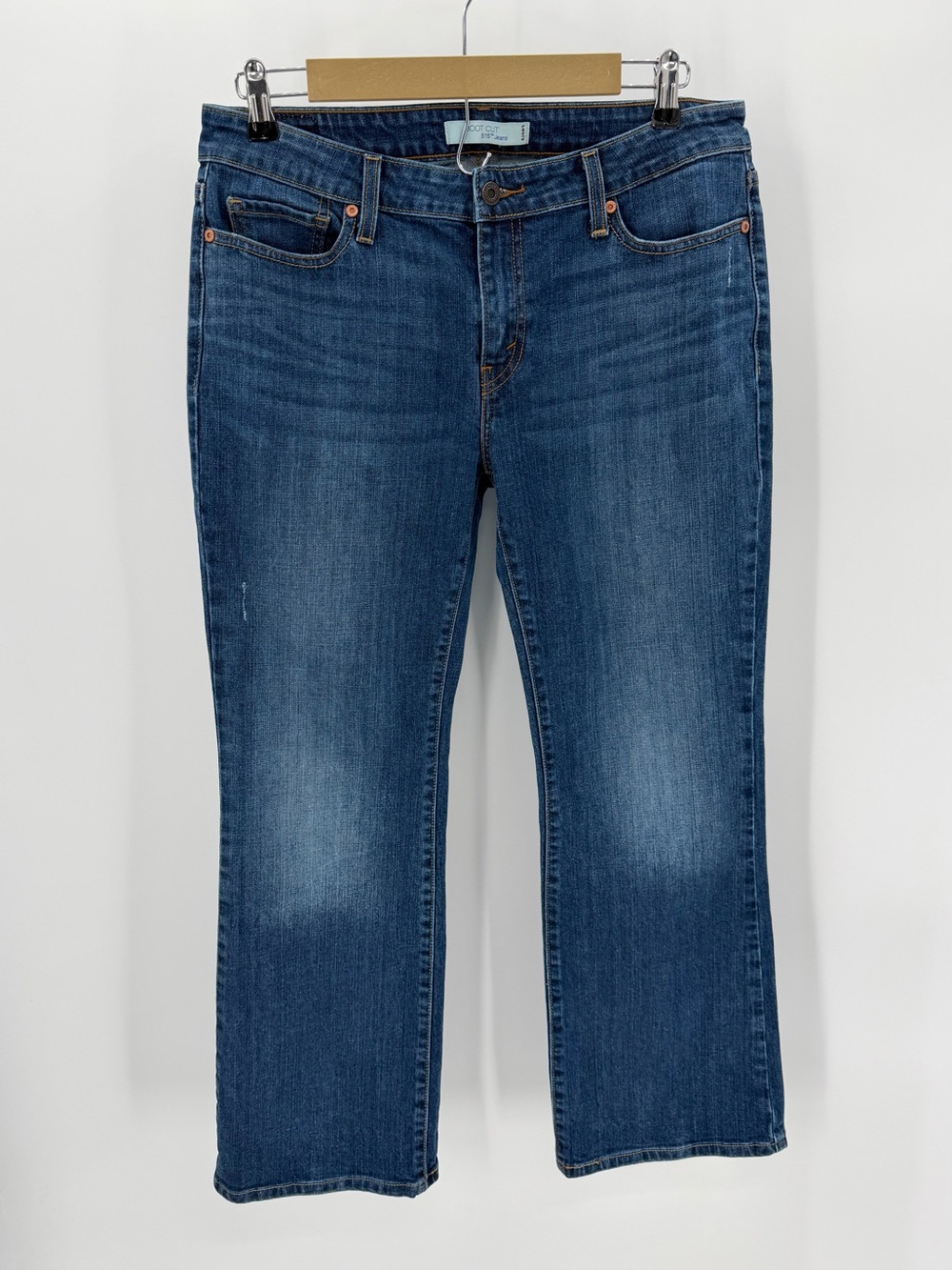 Levi’s Jeans Women’s 12 M Blue 515 Bootcut Cotton Blend Denim Flap Back Pockets